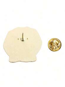 1pc Motivational Quote Enamel Brooch Red Brooch Cool Badge Fashion Accessory Stylish Jewelry Eye-Catching Badge Design, Fashion Jewelry Complements Any Outfit, Empowering Positive Quotes, Perfect For Christmas Gifts Or Personal Use With Style. - Red - View 3