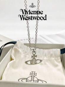 Vivienne Westwood Dây chuyền mặt phù điêu Mayfair, thích hợp đeo hàng ngày - Bạc - Xem 6
