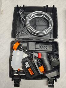 Cordless High Pressure Washer With 5-In-1 Nozzle; Portable Water Gun With Foam Nozzle; 600PSI Electric High Pressure Sprayer Cleaner; Battery Powered Car Washer Suitable For Cleaning Walls, Fences And Floors