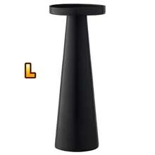 Bronze/Black Metal Pillar Candle Holder, Modern Iron Column Candlestick, Centerpiece For Dining Table, Birthday Party, Wedding, Home Decor, Gift Gifts Graduation - Black - View 12