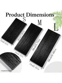 1 pieza/3 piezas Estantes de pared minimalistas negros, estantería de almacenamiento de libros/decoración para dormitorio/sala de estudio, estantería de exhibición creativa de varias capas para dormitorio, sala de estudio, baño, almacenamiento de libros y decoración - Negro - Ver 7