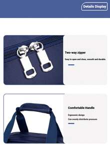 Esta bolsa de viaje de gran capacidad y diseño clásico presenta un elegante diseño de unicolor, simple, versátil y ligero. Su correa para el hombro ajustable y multifuncional la hace ideal para escapadas de fin de semana, viajes de negocios y visitas al gimnasio. Además, se puede utilizar para guardar útiles escolares.