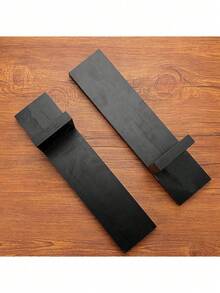 1/2 Stück rustikale Holz Wandkerzenhalter, Landhausstil wandmontierter Kerzenhalter für Kerzen, schwarzer Landhausstil Wandkerzenhalter, Vintage Wandkerzenhalter für Wohnzimmer Dekoration, Hochzeitswandregal, Kristallausstellungsregal, Herbstdekoration Regal für Zuhause, Schlafzimmer, Wohnzimmer, Küche, Badezimmer, geeignet für Weihnachten, Halloween Wanddekoration