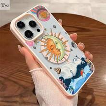 Funda para teléfono: Sinfonía Soñadora del Universo y Diseño de Patrón Oceánico con Soporte Magnético y Carga Inalámbrica Compatible con  16, 16 Plus, 16 Pro, 16 Pro Max,  15, 15 Plus, 15 Pro, 15 Pro Max, 14, 14 Plus, 14 Pro, 14 Pro Max, 13, 13 Pro, 13 Pro Max, 12, 12 Pro, 12 Pro Max, 11 - Color mezclado 1 - Ver 4