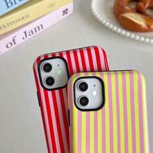 Purple Phone Case,A Good Gifts For Women,Compatible With IPhone 13 / 14 Case, Fashion Cute Multi-Strip Pattern Aesthetic Design For Women, Soft TPU And Hard Back Shockproof Phone Case For IPhone 16 15 14 13 12 11 Pro Max Plus Compatible With Sam Galaxy A And S Series Cute Phone Cases - Kiểu 1 (1 CÁI) - Xem 5