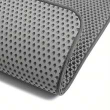 Alfombra para arena de gato de doble capa con material EVA - Control de olores, antideslizante, diseño fácil de limpiar para gatos de interior, duradera y cómoda para el manejo de desechos de mascotas, alfombra para caja de arena, accesorio moderno para mascotas, material fácil de limpiar