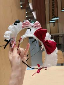 Sexy Cat Ear Headbands, Lace Bow Necklaces, Plush Bell Headbands, Role-Playing Masquerade Balls - Party Costumes And Hair Accessories - Multicolor - View 2