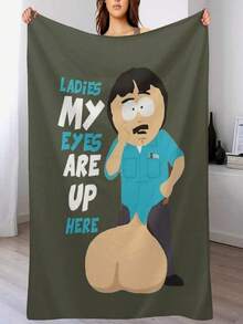 South Park Big Balls Throw Blanket Cosplay Anime Sofas Valentine Gift Ideas Bed Plaid Blankets - màu đen - Xem 1