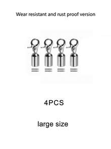 4/6件套金属旋转钩扣套装 - 金银色旋转龙虾扣，适用于包袋制作、编织绳连接、手提包提手、钥匙链、挂绳、珠宝制作、DIY缝纫配件、可拆卸纽扣，适用于手提包、背包、斜挎包肩带、皮革工艺品、时尚配饰，是DIY爱好者、手工艺者、设计师和业余项目的理想之选 - 彩色 - 查看 19