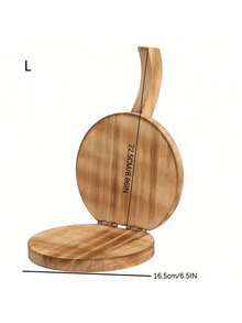 1个带手柄的木制面团压模，不粘汉堡肉饼制作器，家用厨房适用