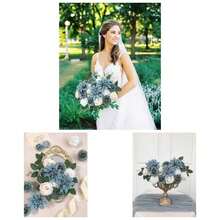 F (Blue, White Fake Flowers)