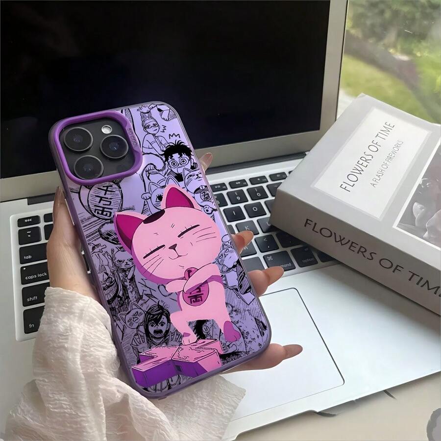 Funda de teléfono nueva y caliente de anime Dandadan para iPhone 16 15 14 13 12 11 Pro Max X XR XSMAX 8 7 Plus, cubierta trasera mate anti-caída - Mezcla de colores - Ver 1