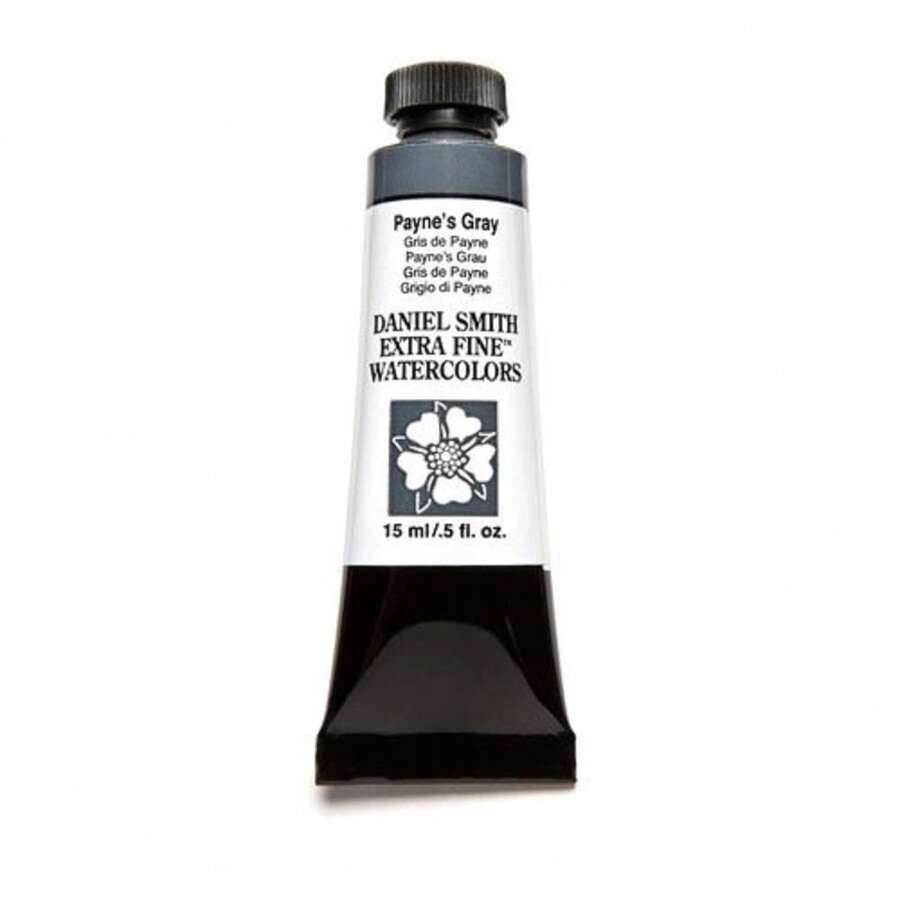 Daniel Smith 284600065 Extra Fine Watercolor 15ml Paint Tube, Payne's Gray, 0.5 Fl Oz (Pack Of 1),Payne'sGray - 佩恩的灰色 - 查看 1
