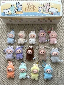 POP MART THE MONSTERS Pin For Love Letter Pendant Blind Box | Labubu 4.0 Alphabet Keychain Bag Charm Cute Cartoon Couple Gift Surprise Birthday Gift(1Single Box) - Multicolor - View 2