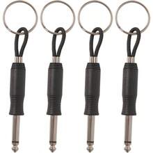 4pcs Guitar Key Holder Keychains Music Love Who Want To Their Style 4 - Jack - 4-傑克 - 查看 1