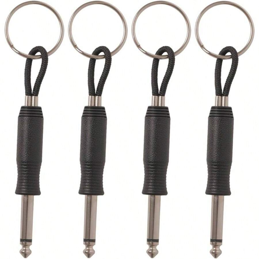4pcs Guitar Key Holder Keychains Music Love Who Want To Their Style 4 - Jack - 4-傑克 - 查看 1