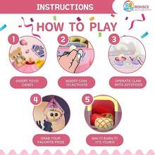 Máquina de muñecas familiar, juguete interactivo padre - hijo, máquina de agarrar cosas con música, máquina de caramelos de muñecas de monedas - Multicolor - Ver 7