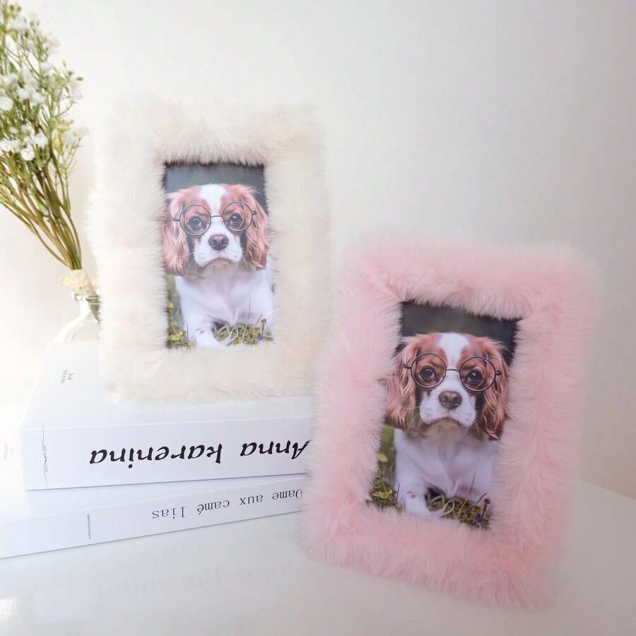 1 Decorative Photo Frame, For 4x6-Inch Photos, For Living Room And Bedroom Decoration, Suitable For Desktop Display, Birthday And Wedding, Valentine's Day Decoration And Gifts