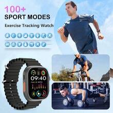 All-In-One 10-In-1 Smartwatch Combo Set – 1 Fitness Watch + 1 Wireless Earbuds + 7 Quick-Swap Straps – Heart Rate, Step & Sleep Tracker, Touch Screen, IP68 Waterproof – Compatible With IPhone & Android – Best Tech Gift For Christmas, Valentine's Day & Everyday Use - Nhiều màu - Xem 4