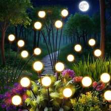 1pc/2pcs Solar Firefly Light, Outdoor Decorative Ball Light, Outdoor Gardening Solar Light, Suitable For Decorating Courtyards, Terraces, Gardens, Parties, Holidays, Christmas, Weddings, New Year, And Any Other Occasions.D Valentine's Day Celebrations, A Unique Gift For Women.
