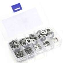 Stainless Steel Washer Set - Polished O-Ring Fasteners, Easy To Install, Durable For DIY, Mechanics & Electronics Projects, Includes Handy Installation Tool,Gaskets, Washers, Small Hardware Tools