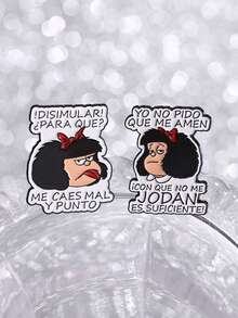 2pcs Cartoon Anime Character Enamel Needle Creative Cute Brooch Clothes Backpack Accessories Jewelry Gifts For Fans And Friends - Multicolor - View 9