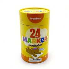 أقلام تلوين مائية قابلة للغسيل للأطفال من Angelhere، طقم أقلام بطرف مخروطي فائق القابلية للغسيل، مستلزمات فنية لرسم الأطفال - متعدد الألوان - مشاهدة 6