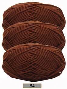 3 Rolls/150g 5-Ply Acrylic Blended Yarn, 50g Per Roll, 100% Acrylic Soft Yarn, Medium Thickness - Ideal For Handmade Knitting, Weaving, DIY Crafts, Knitting And Crocheting, Soft And Versatile, Suitable For DIY Crochet And Woven Bags - Multicolor - View 15