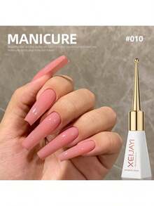 XEIJAYI 1Pc Pink Long-Lasting Pink Gel Nail Polish Uv/Led Soak Off Gel Nail Polish For Nail Art Diy Salon Home Holiday Gift For Women Nail Art Manicure Diy Salon Gift Nails - 粉色 - 查看 2