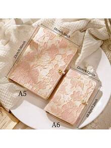 A5 A6 Fabric Maple Leaf 6 Rings Spiral Notebook Binder Cover, Loose Leaf Planner Personal Organizer Cover With Closure Buckle Office Stationery Supplies Back To School,Back To School,School Supplies - Single Piece - View 3