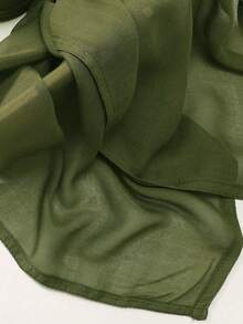 1pc 180*85cm Women's Solid Color Breathable Soft Modal Hijabs Scarf For Abaya Women Veil