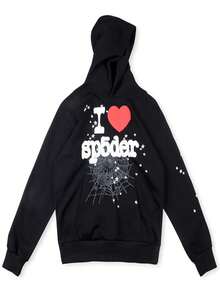 Sp5der Hoodie Spider Web Sweatshirt And Hoodie Set - 黑色 - 查看 3