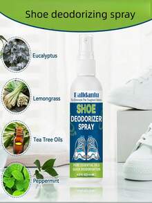 100ml Shoe Deodorizing Spray, Fresh Spray For Removing Shoe And Sock Odor. Effective Deodorizing For Various Shoes, Suitable For Both Men And Women. - Multicolor - View 4