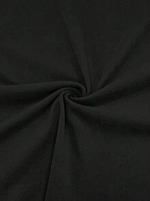 新款时尚纯色休闲开衫轻薄外套，适合日常、上学、度假、居家、旅行等场合。 - 黑色 - 查看 6