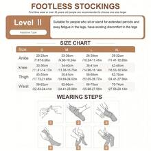 041 NEGRO Medias de Compresión de Grado para Mujeres y Opacas de Pierna Completa con Punta Cerrada, 80% Nylon/20% Spandex - Cintura Elástica Antideslizante y Soporte en la Entrepierna - Recomendadas para Varices y Embarazo - Negro - Ver 6