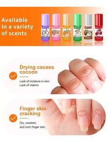 5毫升水果指甲营养油 6种香味 指甲护理角质层修复油 预防指甲老化 指甲油 滋养肌肤 美甲护理 女性女孩适用