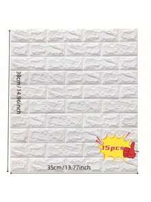 3D泡沫墙贴自粘墙纸，出租房装饰批发，防震软垫，防水
