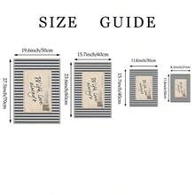 1幅“永远爱你”主题墙画，海军蓝条纹浪漫语录帆布画，情感海报，复古明信片风格，海岸风情装饰，适用于客厅、卧室或办公室装饰，情人节礼物，可选无框或有框。 - 彩色 - 查看 6