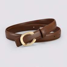 1pc Women's Minimalist Versatile Skinny Belt, Suitable For Dresses, Shirts, Suits, Pants - Multicolor - View 10