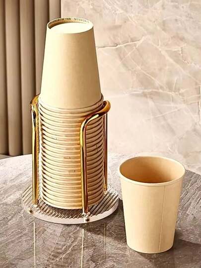 Suporte Simples Para Copos Acrílico Descartável De Chá De Água Prateleira Com Canecas Mais Longo Organizador Doméstico