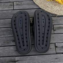 New Arrival Elegant Stylish Flip Flops - Bowknot & Golden Bear Decoration, Comfortable Touch, Lightweight & Non-Slip, Cool & Breathable, Suitable For Spring & Summer Beach Vacation, Home Leisure Sandals & Outdoor Activities Sandals, Couple Sandals & Men's Sandals & Women's Sandals - 黑色 - 查看 6