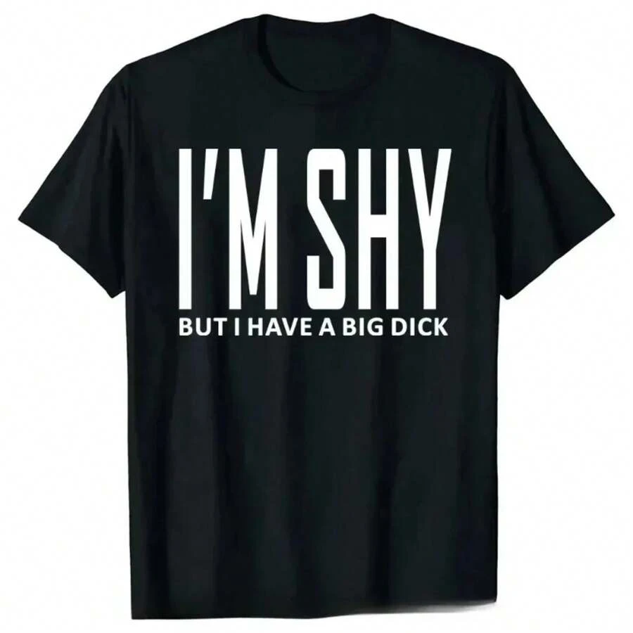 Camisetas Gráficas Adulto  Chiste Camiseta Ropa de Hombre Algodón Streetwear Camiseta de Manga Corta - Negro - Ver 1