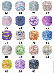 1 Gói Sợi Áo Phông Ombre, Cỡ Lớn 300g/Gói - Rộng 2cm, Sợi Dệt Kim, Mềm Mại, Đa Năng, Thích Hợp Cho Thủ Công DIY, Có Thể Dùng Để Móc Và Dệt Túi, Gối, Búp Bê, Chăn Đựng Đồ, Dép Đi Trong Nhà, Các Dự Án Móc Len, Nhiều Màu Sắc Có Sẵn, Sợi Nhiều Màu, Sợi Polyester, Sợi Acrylic, Sợi Móc Len, Sợi Thủ Công, Cuộn Sợi Sống Động, Vật Liệu Thủ Công Đa Năng, Phụ Kiện Và Vật Tư Dệt - Nhiều màu - Xem 7
