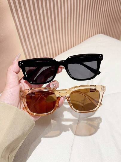 Bộ 2 kính vuông đính đá phong cách retro dành cho nữ, làm từ chất liệu PC, phụ kiện Y2K, trang phục nữ, trang phục hóa trang, du lịch, lựa chọn theo mùa, phiên bản Halloween, kính thời trang, kính râm phù hợp cho các buổi tiệc, mùa hè, mùa tựu trường, tiệc bãi biển, thời trang đường phố, chụp ảnh tự sướng, kỳ nghỉ.