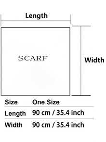 1pc Minimalist Printed Satin Square Scarf, New Spring Fashion Headscarf For Women, Can Be Used As Waistband, Bag Decoration, Ribbon, Headband Or Scarf, Ideal Choice To Enhance Your Overall Look - Orange - View 7