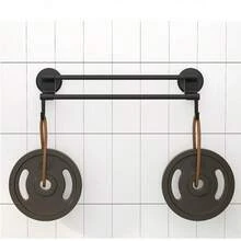 خطاطيف حمام لاصقة، بدون حاجة إلى ثقب، خطاطيف جدار بشفط قوي لمنشفة، رداء الحمام، متوفرة بألوان متعددة - أسود، أبيض