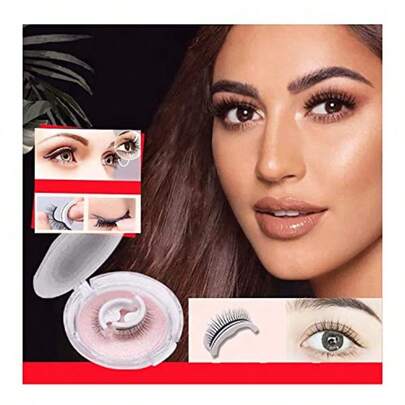 GSYY 2023 New Reusable Self Adhesive Lashes Of Reusable Eyelashes No Eyeliner Or Glue Fake Eyelashes  Look Stable Non-  Lashes Perfect False Eyelashes For Wen In Everyday Wear Makeup Enhancement And Ecial Occasions