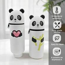 Carcasă pentru stilouri cu suport pentru stilouri, organizator transparent din PVC, pentru rechizite școlare și de birou