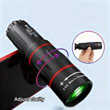 18倍长焦镜头,高清智能手机长焦镜头,手持使用,兼容iOS和安卓手机,适用于音乐会、演出、旅行、创意摄影,智能手机摄影配件,兼容和安卓手机,适合暑假、旅行、创意摄影、社交媒体内容、Vlog、度假旅行工作室、户外直播、旅行Vlog视频录制、网红内容、手机配件、手机相机镜头、摄影配件 - 黑色 - 查看 6