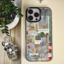 Suitable For  16/15/14/13/12/11 Pro Artistic Claude Monet - Inspired Collage, Aesthetic Impressionist - Themed Graphic Mobile Phone Case, Using PC Material, Fashionable And Beautiful Protective Case Gifts For Family, Frids, Kids, Birthday,Spring, Holiday, Boyfrids, Girlfrids, Valtine's Day. Christmas Accessories. 1PC, Hot Selling Christmas Pattern Design Black Phone Case, Shockproof Protection, Raised Screen And Camera Protection, Matte Simple And Lightweight Compatible , Series, Easter Gift, Christmas Halloween Decoration/Birthday Gift, Girlfriend, Boyfriend, Friend Or Oneself.  17 Pro Max Case Fall Christmas Navidad  16 Case  17 Funda Para   17 Pro Max Case For Women  14 Cases Phone Cases  14 Cover  Case For  17 Pro Max Christmas Phone Case Case - Trộn màu 2 - Xem 6